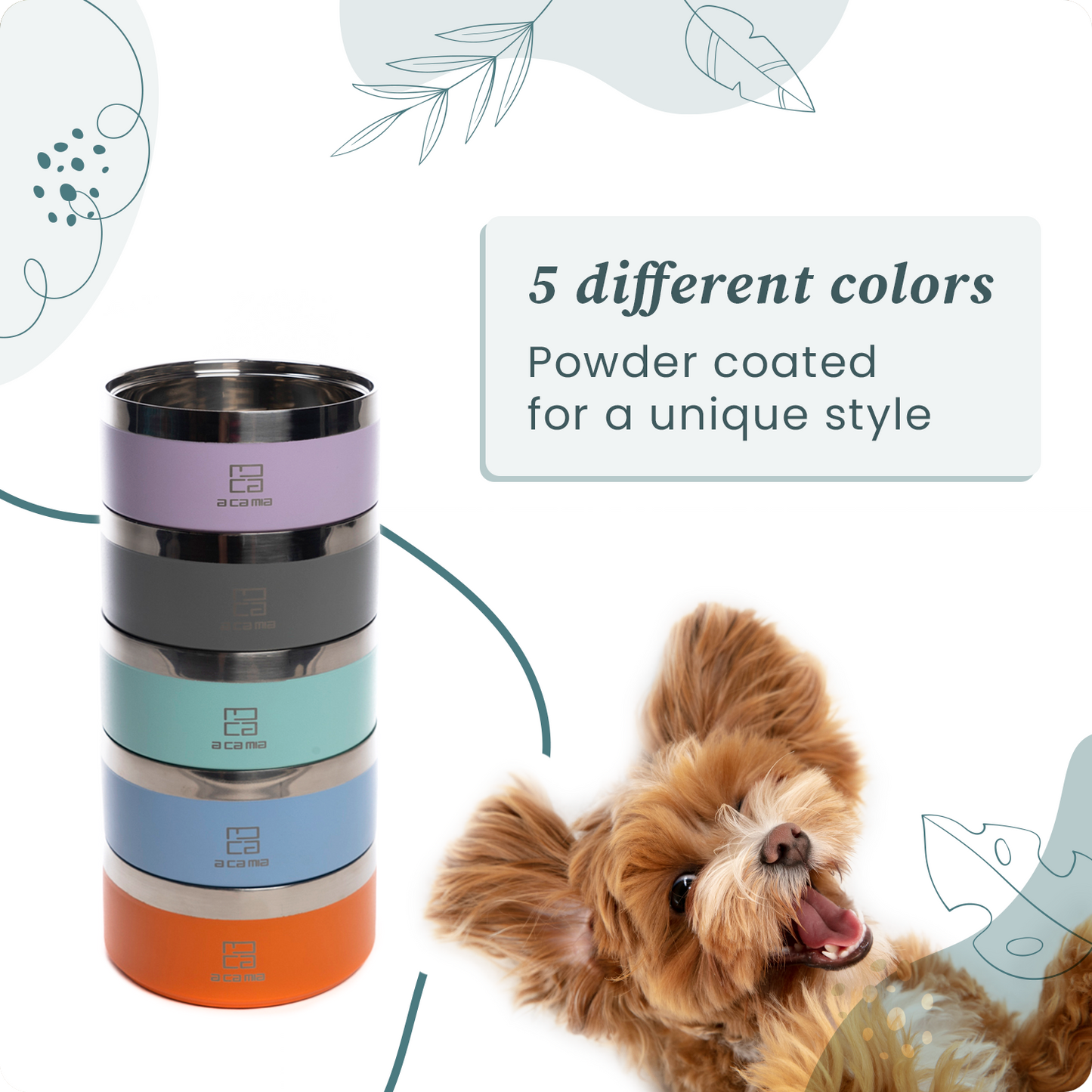 Ciotola per Cane e Gatto “Linea Patera” colore VERDE in Acciaio Inox Anallergico con camera doppio strato per Cibo Secco,Umido e Acqua. Diametro 14 cm, Antiscivolo,Cinque Colori disponibili.