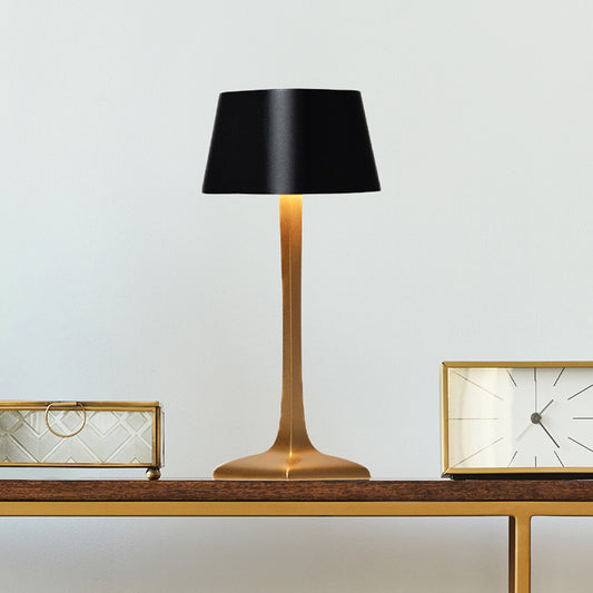 A CA MIA GLAPHYRA GOLD AND BLACK. Rechargeable Wireless LED Table Lamp. 